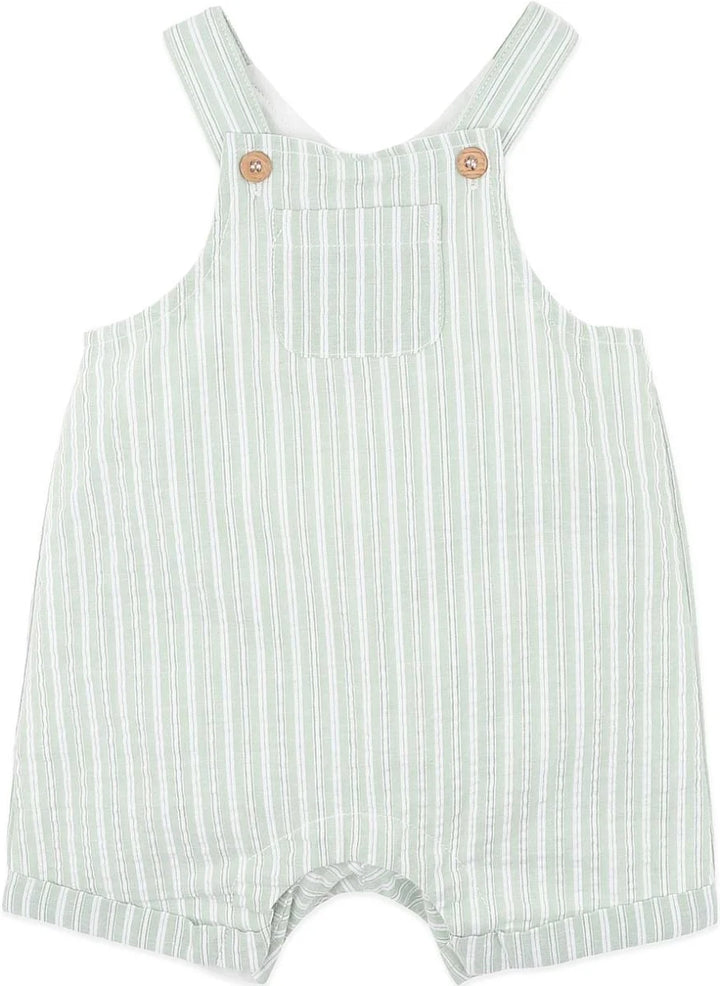 Overalls | Evan - Green Stripe