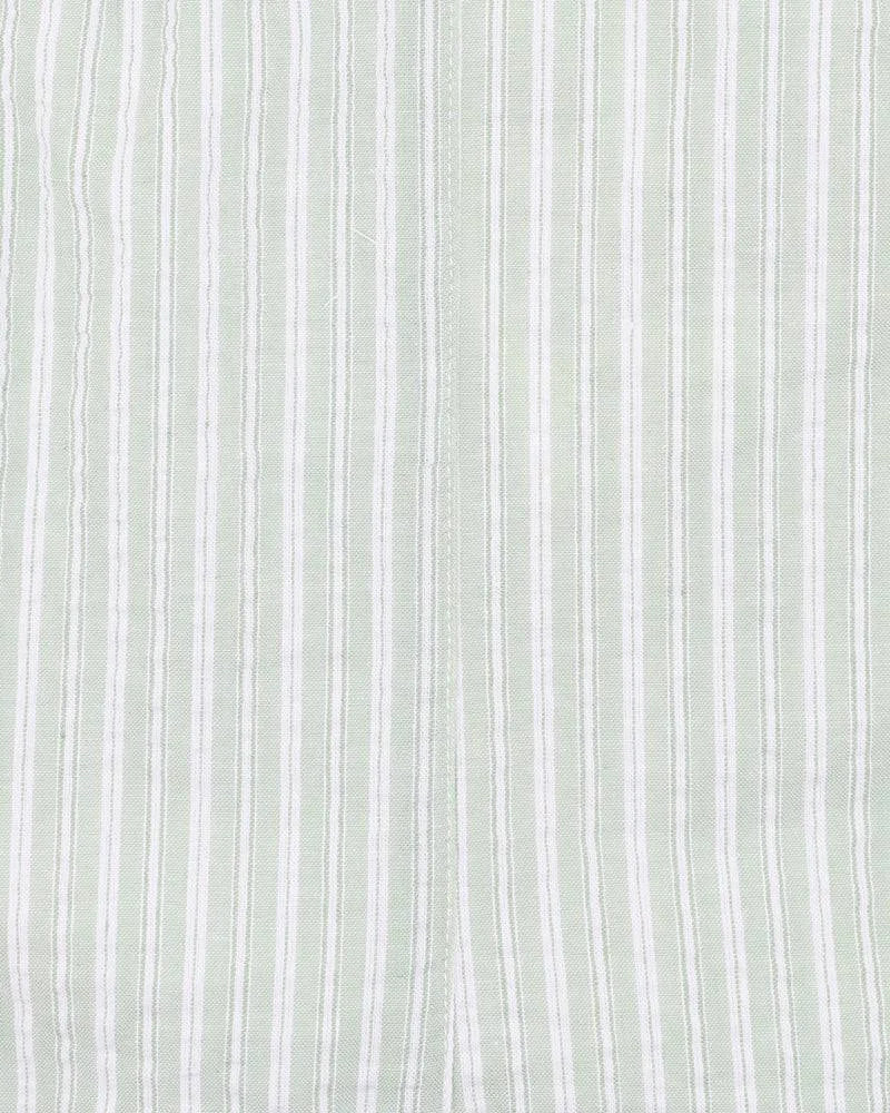 Overalls | Evan - Green Stripe