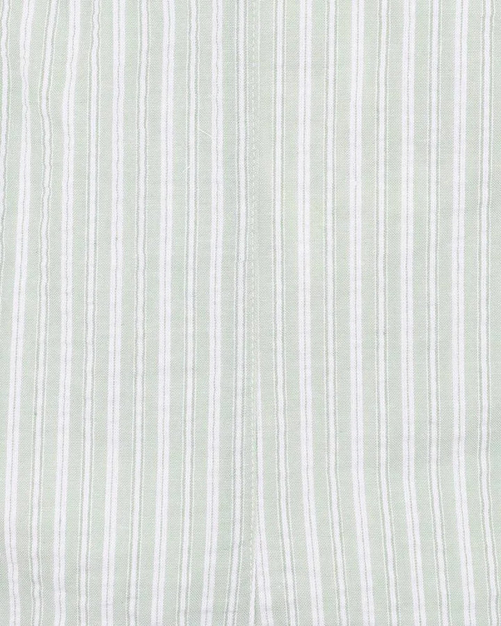 Overalls | Evan - Green Stripe