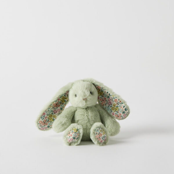 Rattle | Floral Bunny - Mint