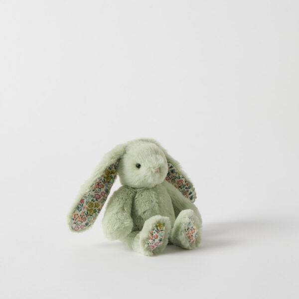 Rattle | Floral Bunny - Mint