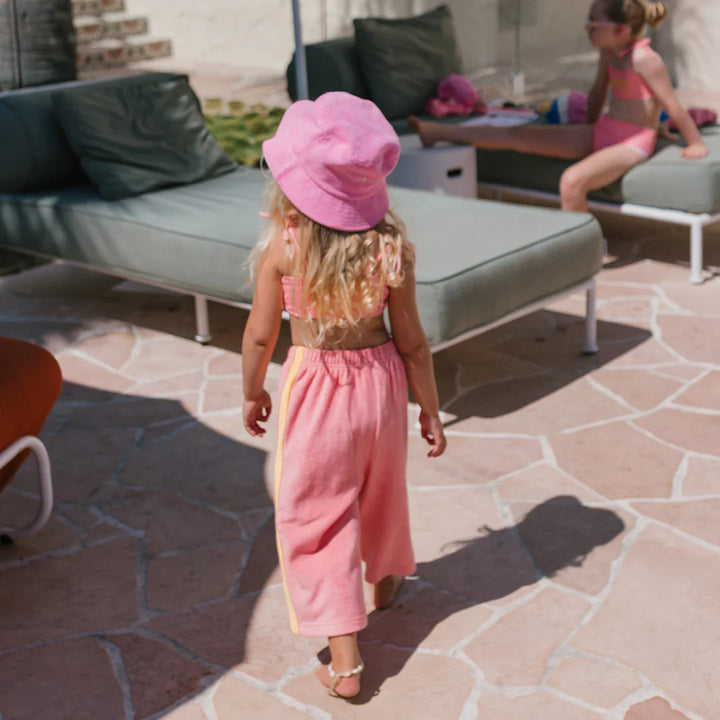 Ciao Tutti Wide Leg Pants - Pink Icing & Golden Cream