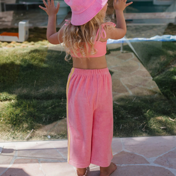 Ciao Tutti Wide Leg Pants - Pink Icing & Golden Cream