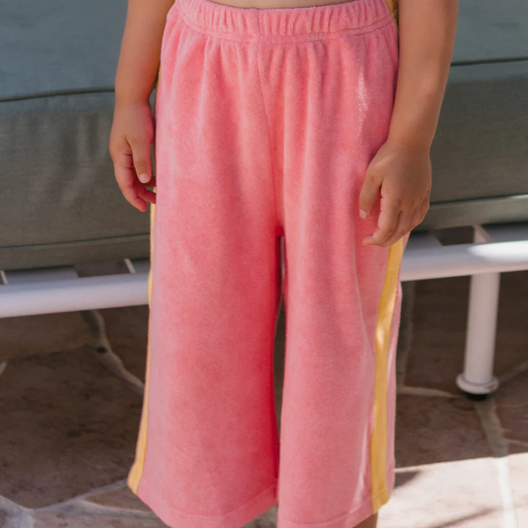 Ciao Tutti Wide Leg Pants - Pink Icing & Golden Cream