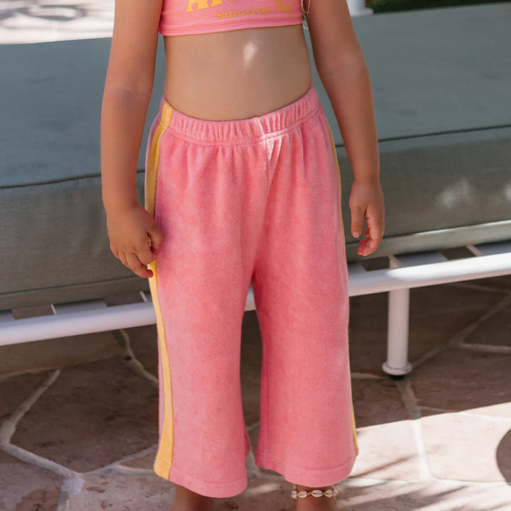 Ciao Tutti Wide Leg Pants - Pink Icing & Golden Cream