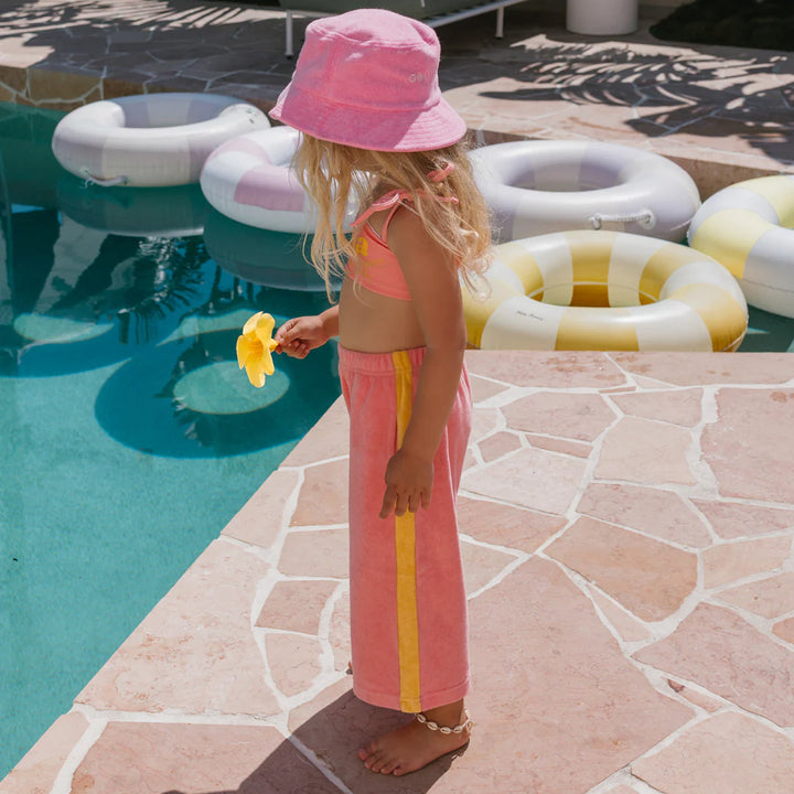 Ciao Tutti Wide Leg Pants - Pink Icing & Golden Cream