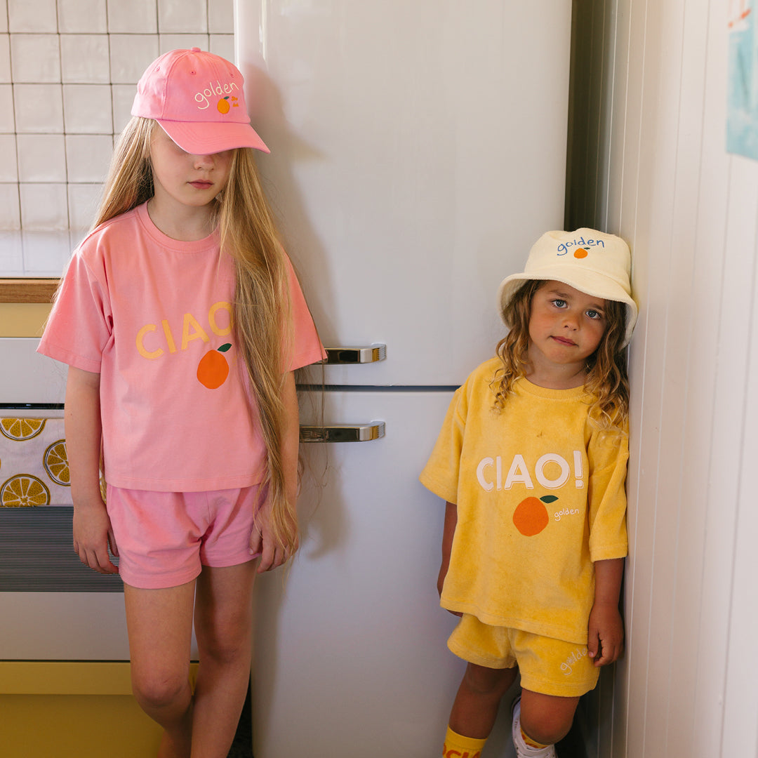Mid Sleeve Tee | Ciao - Pink Icing