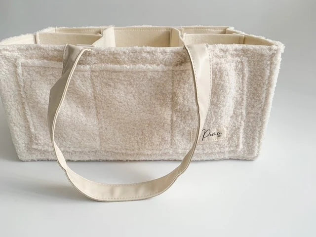 Nappy Caddy Organiser - Teddy | Bone Handles
