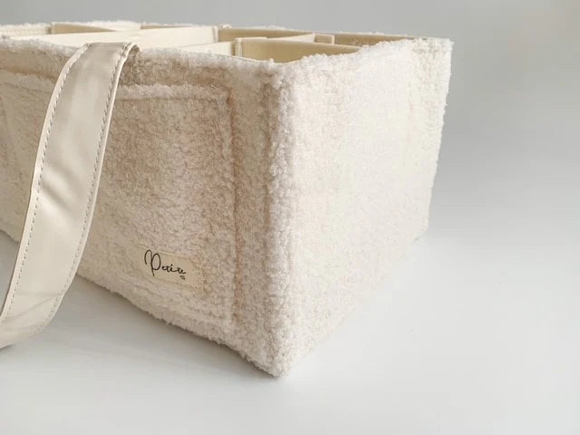 Nappy Caddy Organiser - Teddy | Bone Handles