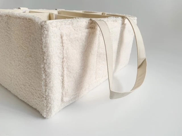 Nappy Caddy Organiser - Teddy | Bone Handles
