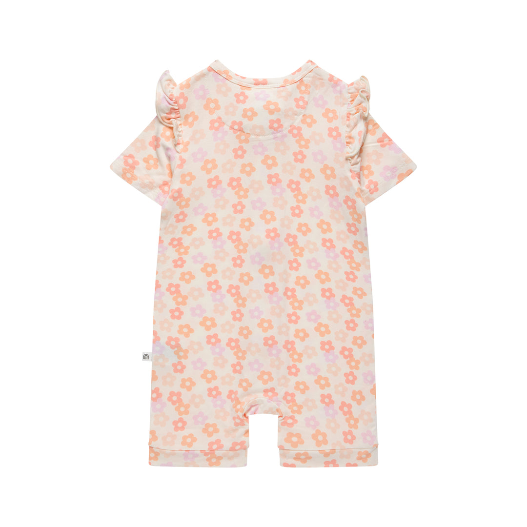 Onesie | Day or Night Short Sleeve with Frill - Blooms