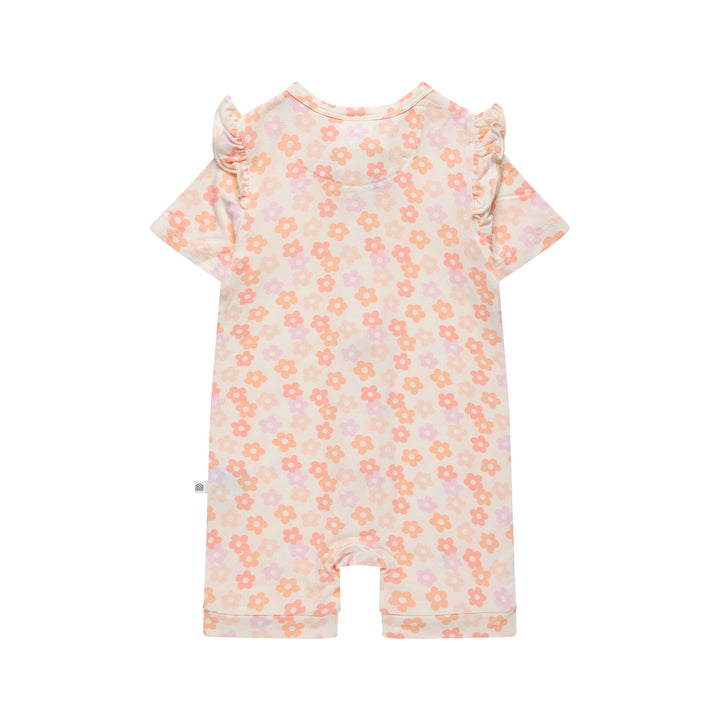 Onesie | Day or Night Short Sleeve with Frill - Blooms
