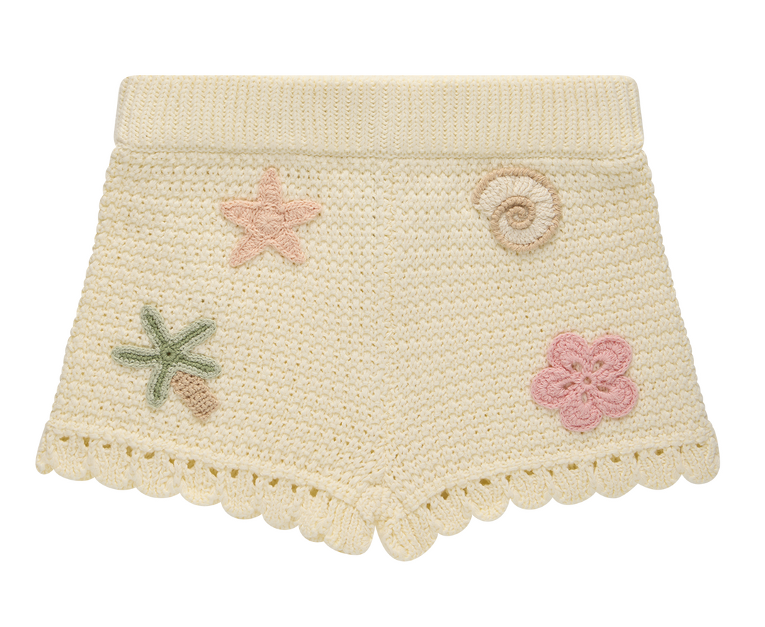 Crochet Short - Coconut
