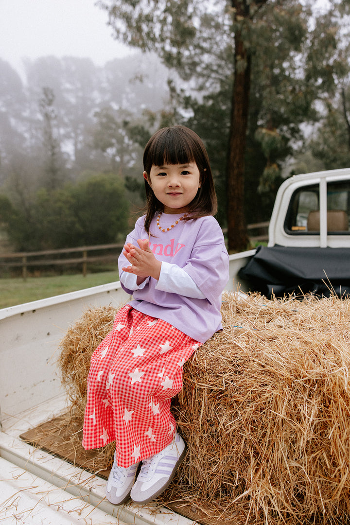 Dusty Star Pants | Pink Gingham