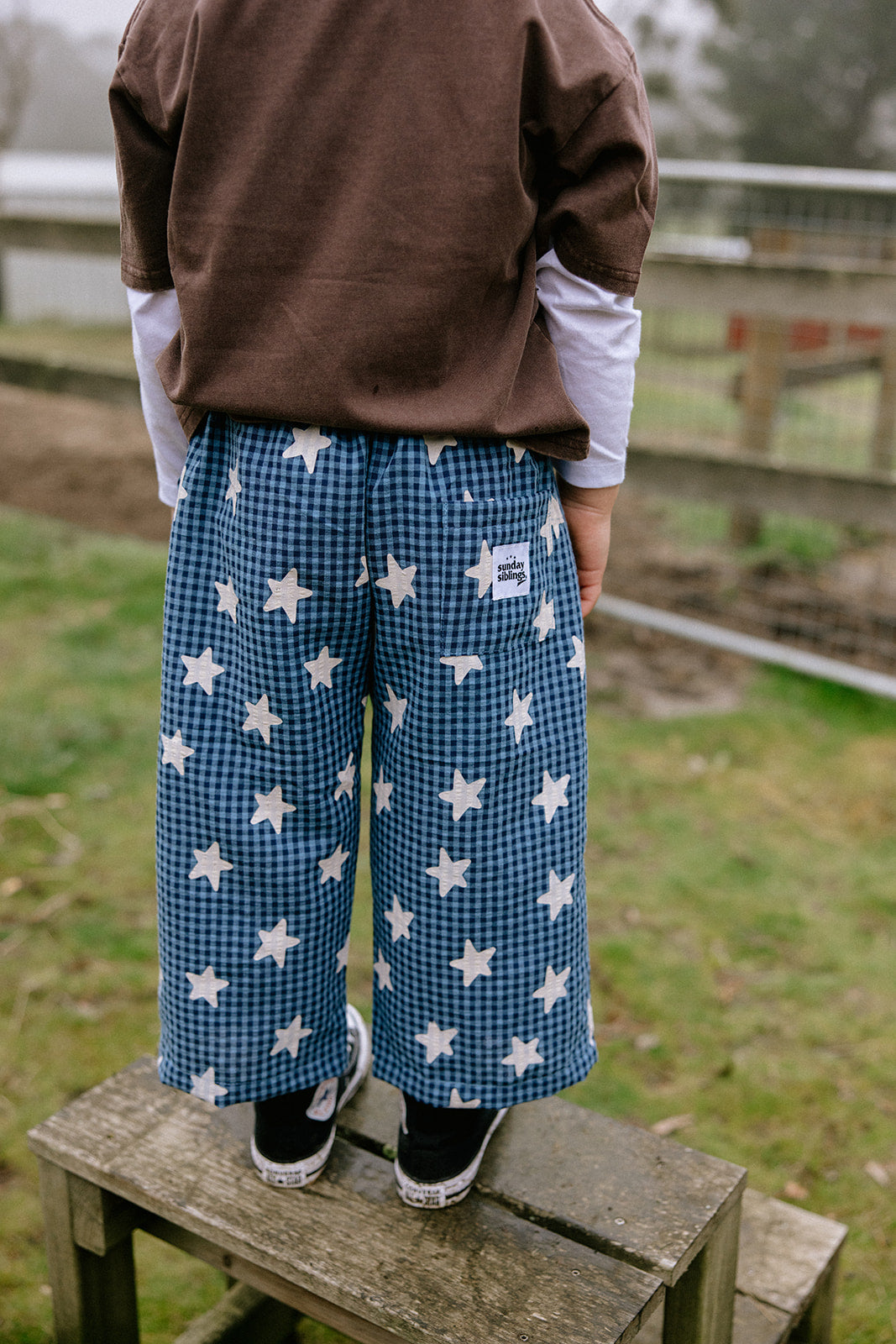 Sunday Tee | Brown Blue