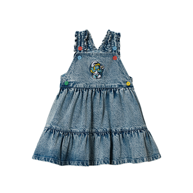 The Smurfette Pinafore Denim Dress