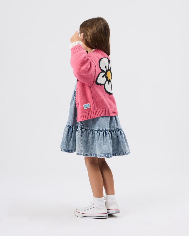 The Smurfs Flower Knit Cardigan