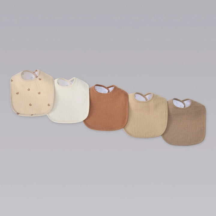 Organic Muslin Baby Bibs