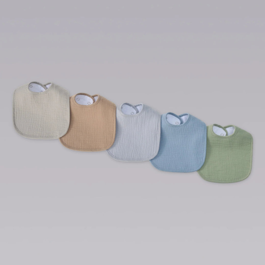 Organic Muslin Baby Bibs